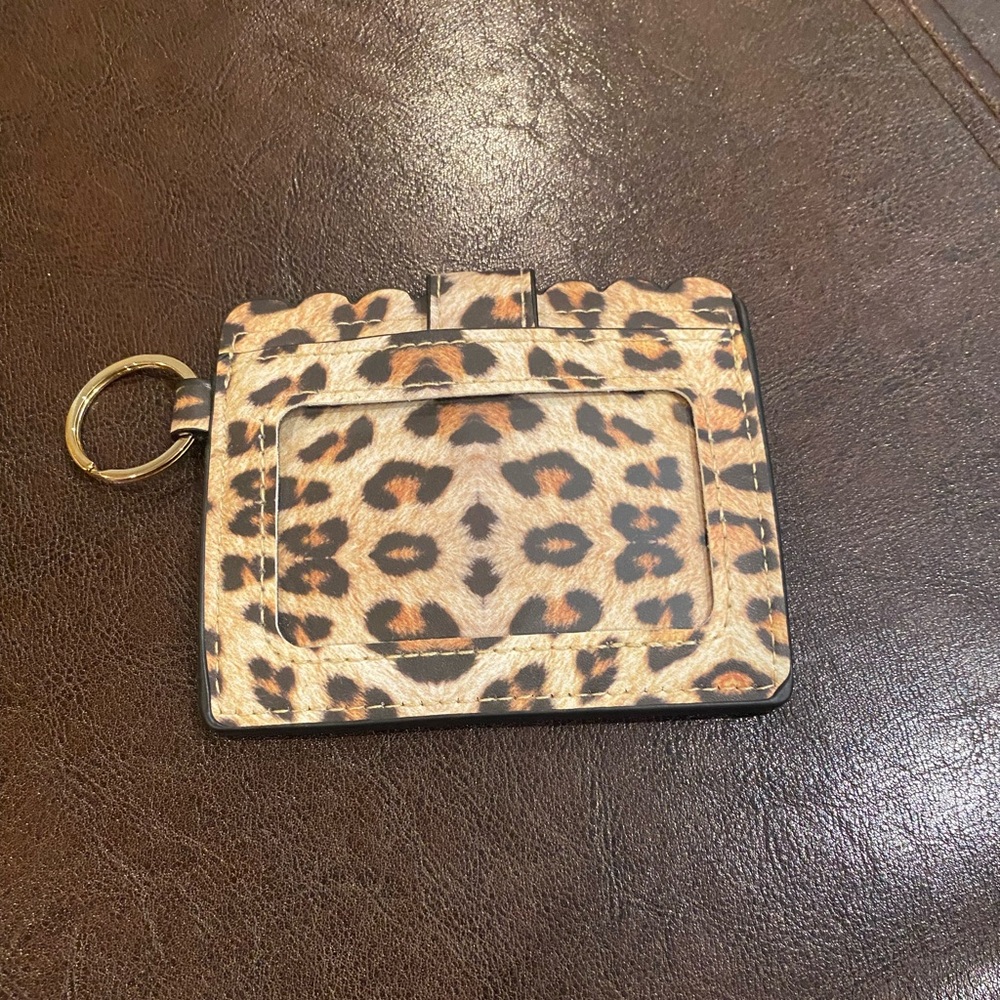 Leopard Print Card Holder New